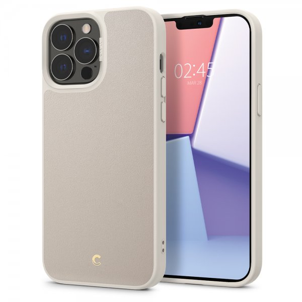 Cyrill iPhone 13 Pro Max -suojakuori nahkaa, tiilenpunainen