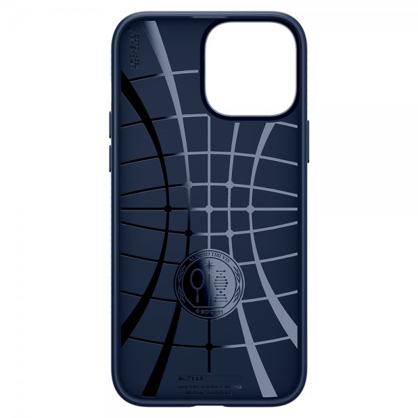 Spigen iPhone 13 Pro Max Suojakuori Liquid Air Navy Blue