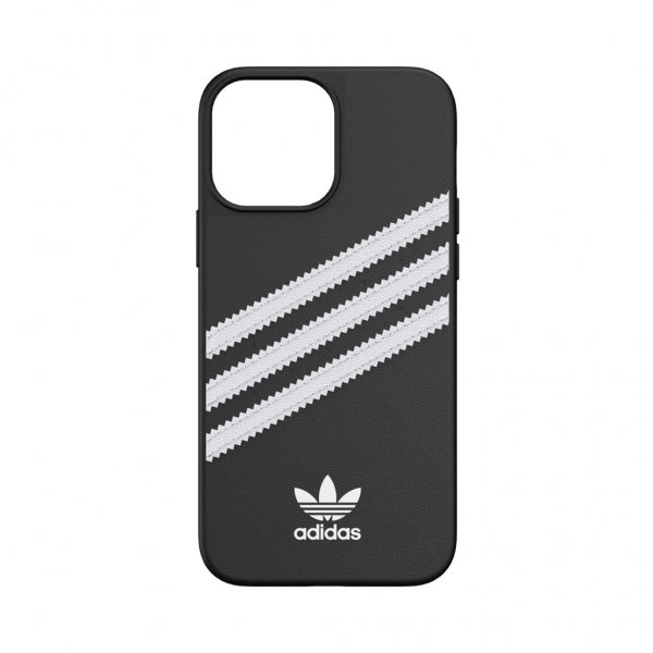 Adidas iPhone 13 Pro Max -muotoiltu PU-kotelo, musta