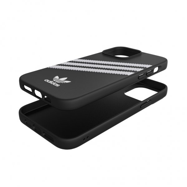 Adidas iPhone 13 Pro Max -muotoiltu PU-kotelo, musta