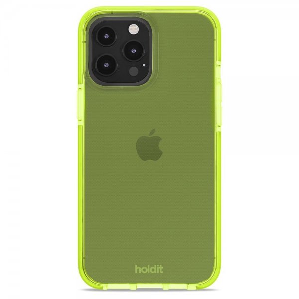 holdit iPhone 13 Pro Max Suojakuori Seethru Acid Green