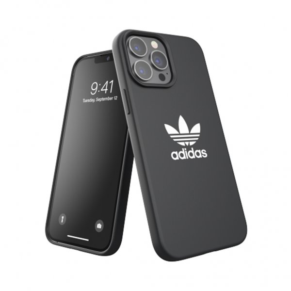 Adidas iPhone 13 Pro Max kuori silikoninen kotelo musta