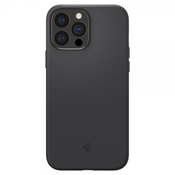 Spigen iPhone 13 Pro Max -kuori Silicone Fit musta