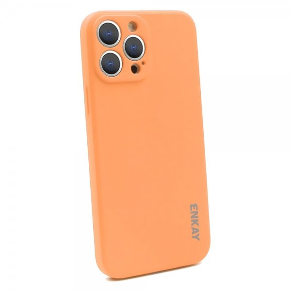 Enkay iPhone 13 Pro Max Silikonikuori Oranssi