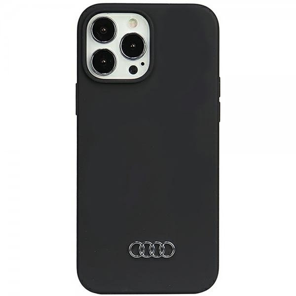 Audi iPhone 13 Pro Max Silikonikuori Musta