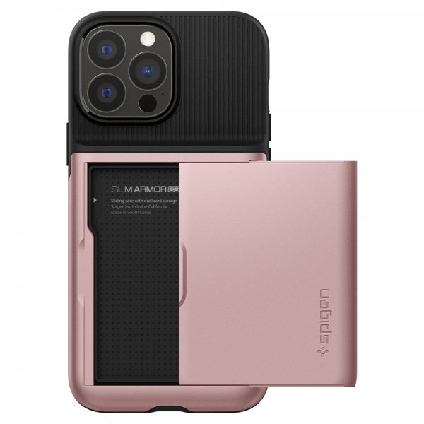 Spigen iPhone 13 Pro Max Suojakuori Slim Armor CS Ruusukulta