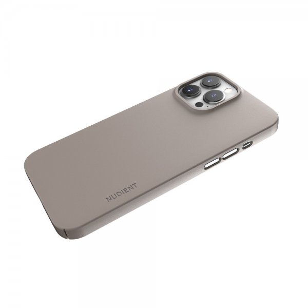 Nudient iPhone 13 Pro Max -suojakuori Thin Case V3 MagSafe Clay Beige