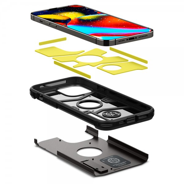 Spigen iPhone 13 Pro Max -kuori Tough Armor Musta