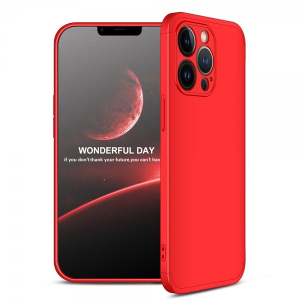 GKK iPhone 13 Pro Max -kolmiosuoja, punainen