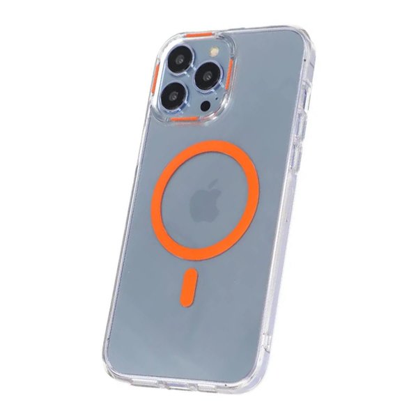 iPhone 13 Pro Max Suojakuori TPU MagSafe Oranssi