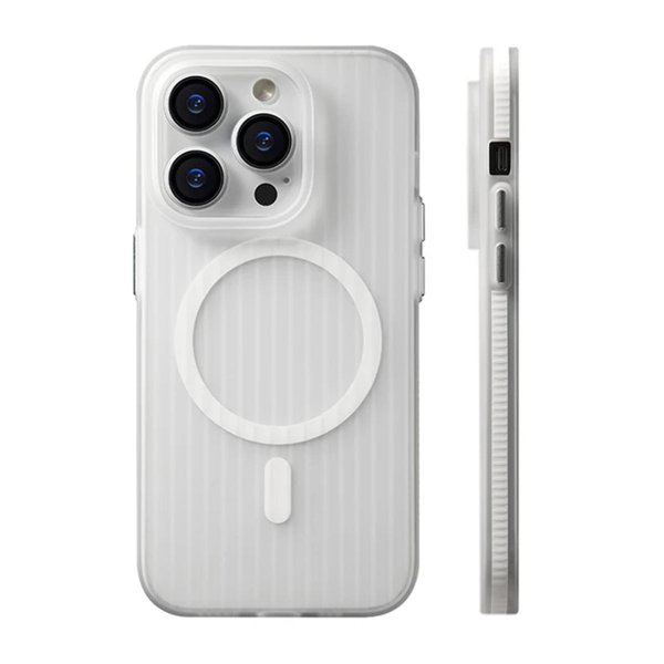 iPhone 13 Pro Kuori Aallotettu MagSafe Valkoinen