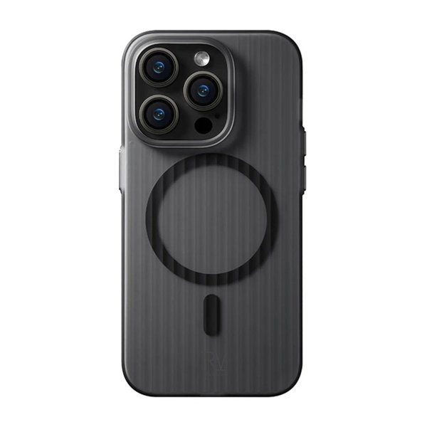 Rvelon iPhone 13 Pro Kuori Aaltopahvi MagSafe Musta