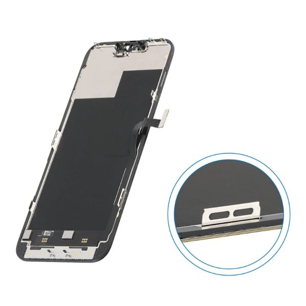 iPhone 13 Pro OLED-näyttö – Musta (otettu uudesta iPhonesta)