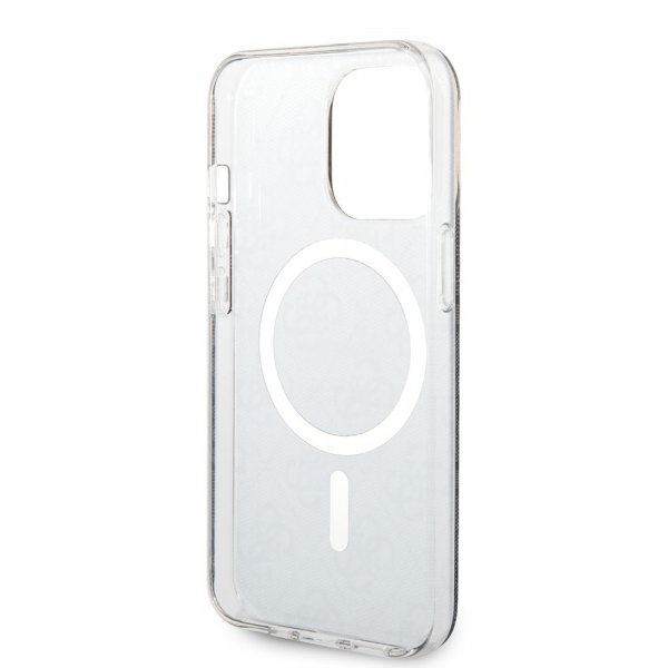 Guess iPhone 13 Pro -kuori 4G Pattern MagSafe Musta