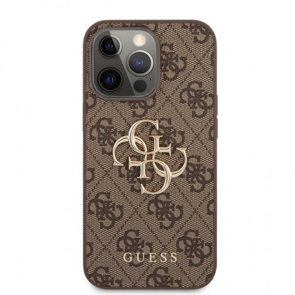 Guess iPhone 13 Pro Big Logo -kuori, ruskea