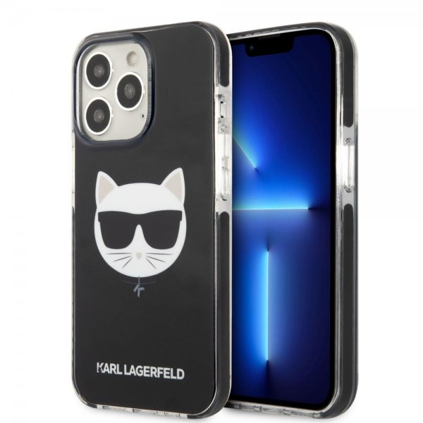 Karl Lagerfeld iPhone 13 Pro Suojakuori Choupette Musta