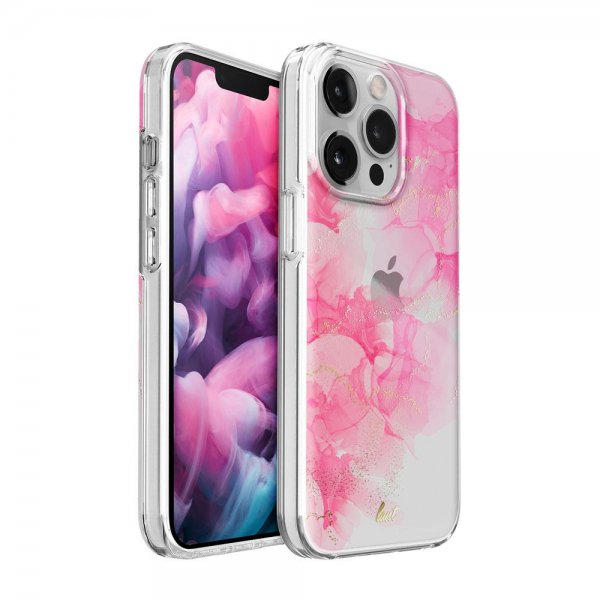 LAUT iPhone 13 Pro Suojakuori Crystal INK Ruby Red