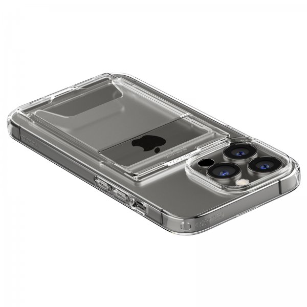 Spigen iPhone 13 Pro -suojakuori Crystal Slot Dual Crystal Clear