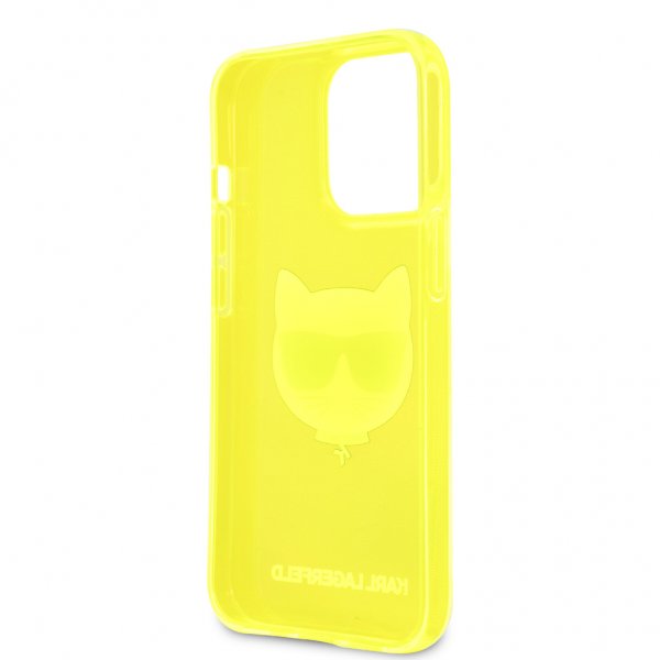 Karl Lagerfeld iPhone 13 Pro -kuori, keltainen Fluo