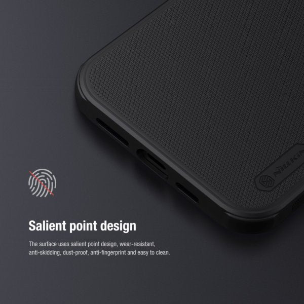 Nillkin iPhone 13 Pro Suojakuori Frosted Shield Musta