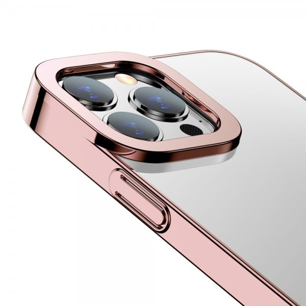 Baseus iPhone 13 Pro Suojakuori Glitter Series Ruusu