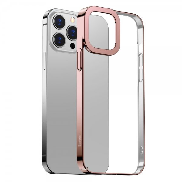 Baseus iPhone 13 Pro Suojakuori Glitter Series Ruusu