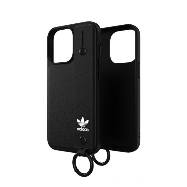 Adidas iPhone 13 Pro -suojakuori, jossa käsihihna, musta