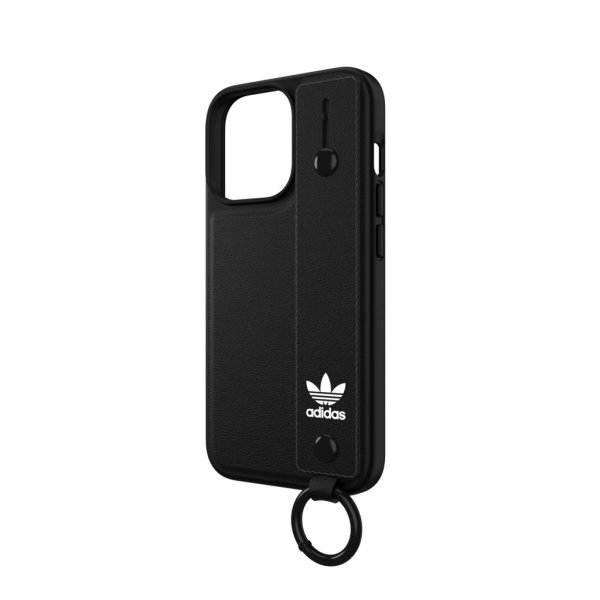 Adidas iPhone 13 Pro -suojakuori, jossa käsihihna, musta