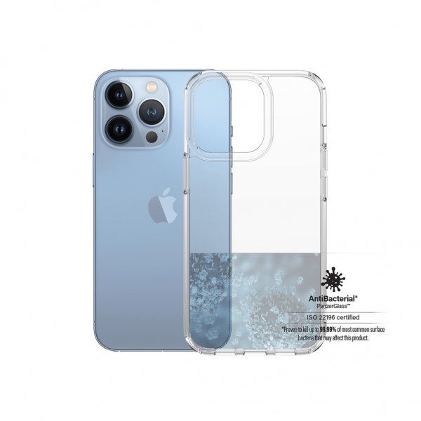 PanzerGlass iPhone 13 Pro kuori, kova läpinäkyvä