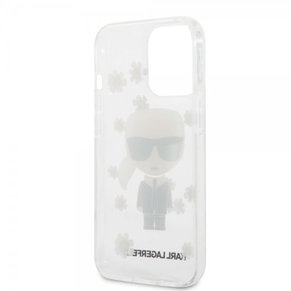 Karl Lagerfeld iPhone 13 Pro kuori Iconic Flower läpinäkyvä
