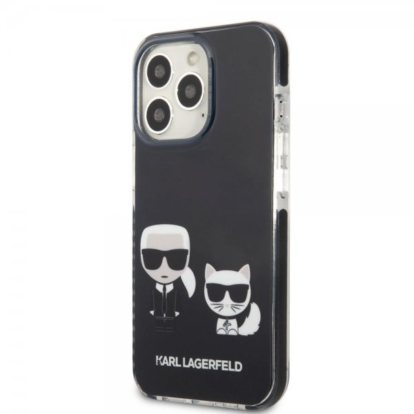 Karl Lagerfeld iPhone 13 Pro Suojakuori Karl & Choupette Musta
