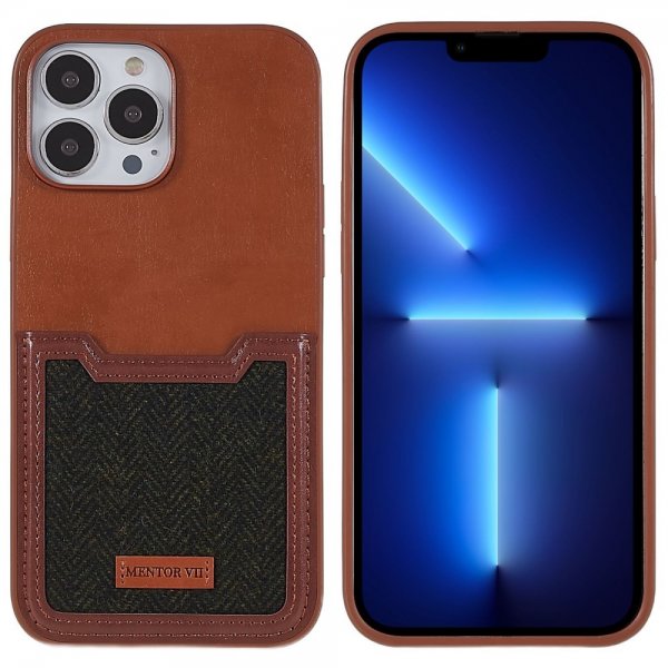 iPhone 13 Pro Kuoret Korttipidike Ruskea