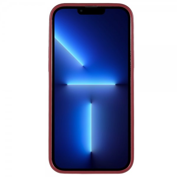 iPhone 13 Pro Kuoret Korttipidike Viininpunainen