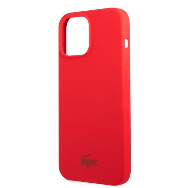 Lacoste iPhone 13 Pro Suojakuori Liquid Silicone Glossy Logo Punainen