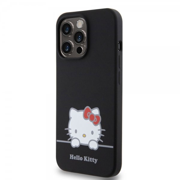 Hello Kitty iPhone 13 Pro Kuori Nestemäinen Silikoni Musta