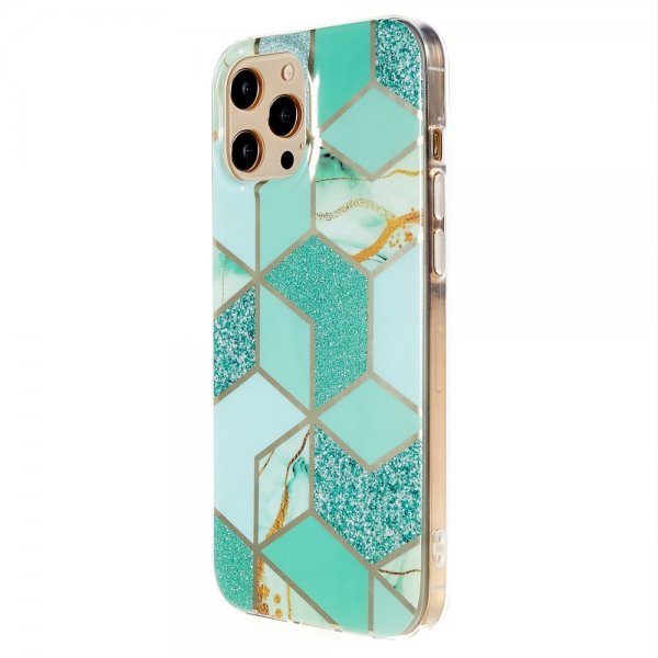 iPhone 13 Pro Kuori Marmorikuvio Vihreä