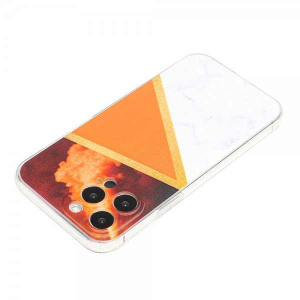 iPhone 13 Pro Kuoret Marmorikuvio Oranssi