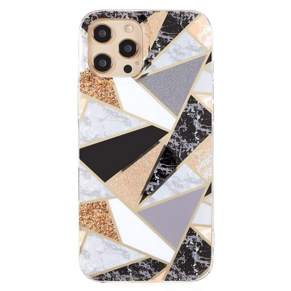iPhone 13 Pro Kuori Marmorikuvio Mustavalkoinen