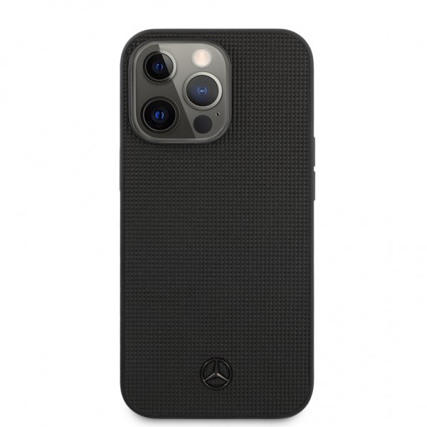 Mercedes Benz iPhone 13 Pro Kuori Metallilogo Musta