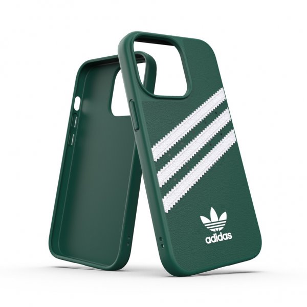 Adidas iPhone 13 Pro -suojakotelo, muotoiltu, PU, Collegiate Green