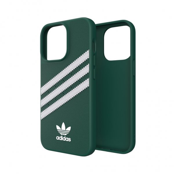 Adidas iPhone 13 Pro -suojakotelo, muotoiltu, PU, Collegiate Green
