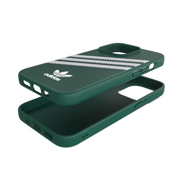 Adidas iPhone 13 Pro -suojakotelo, muotoiltu, PU, Collegiate Green