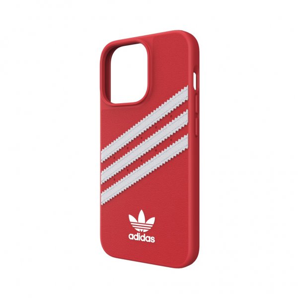 Adidas iPhone 13 Pro kuoret muotoiltu, PU-nahkaa, punainen