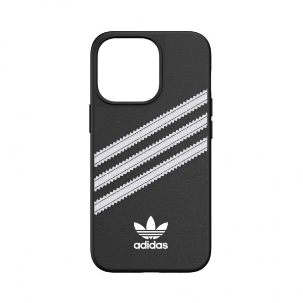 Adidas iPhone 13 Pro -muotoiltu PU-suojakuori, musta