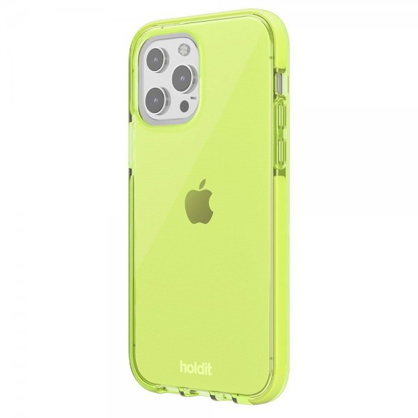Holdit iPhone 13 Pro -suojakuori Seethru Acid Green