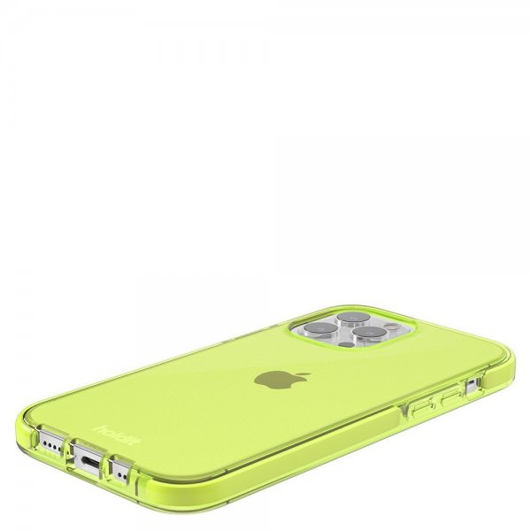 Holdit iPhone 13 Pro -suojakuori Seethru Acid Green