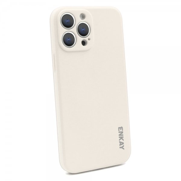 Enkay iPhone 13 Pro Silikonikuori Beige
