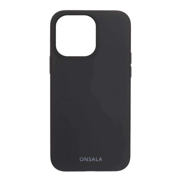 Onsala iPhone 13 Pro Silikonikuori Musta