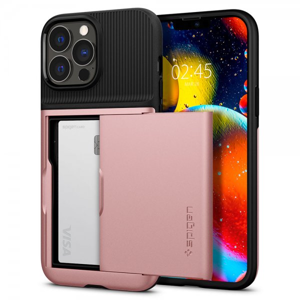 Spigen iPhone 13 Pro kuoret Slim Armor CS Ruusukulta