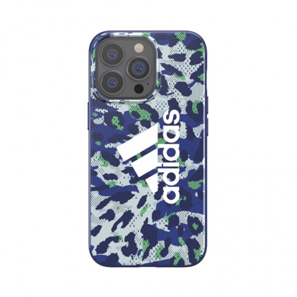 Adidas iPhone 13 Pro -suojakuori, Snap Case Leopard Bold Blue